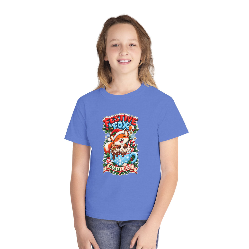 Festive Fox “Fala La Laugh!” Youth Christmas Tee