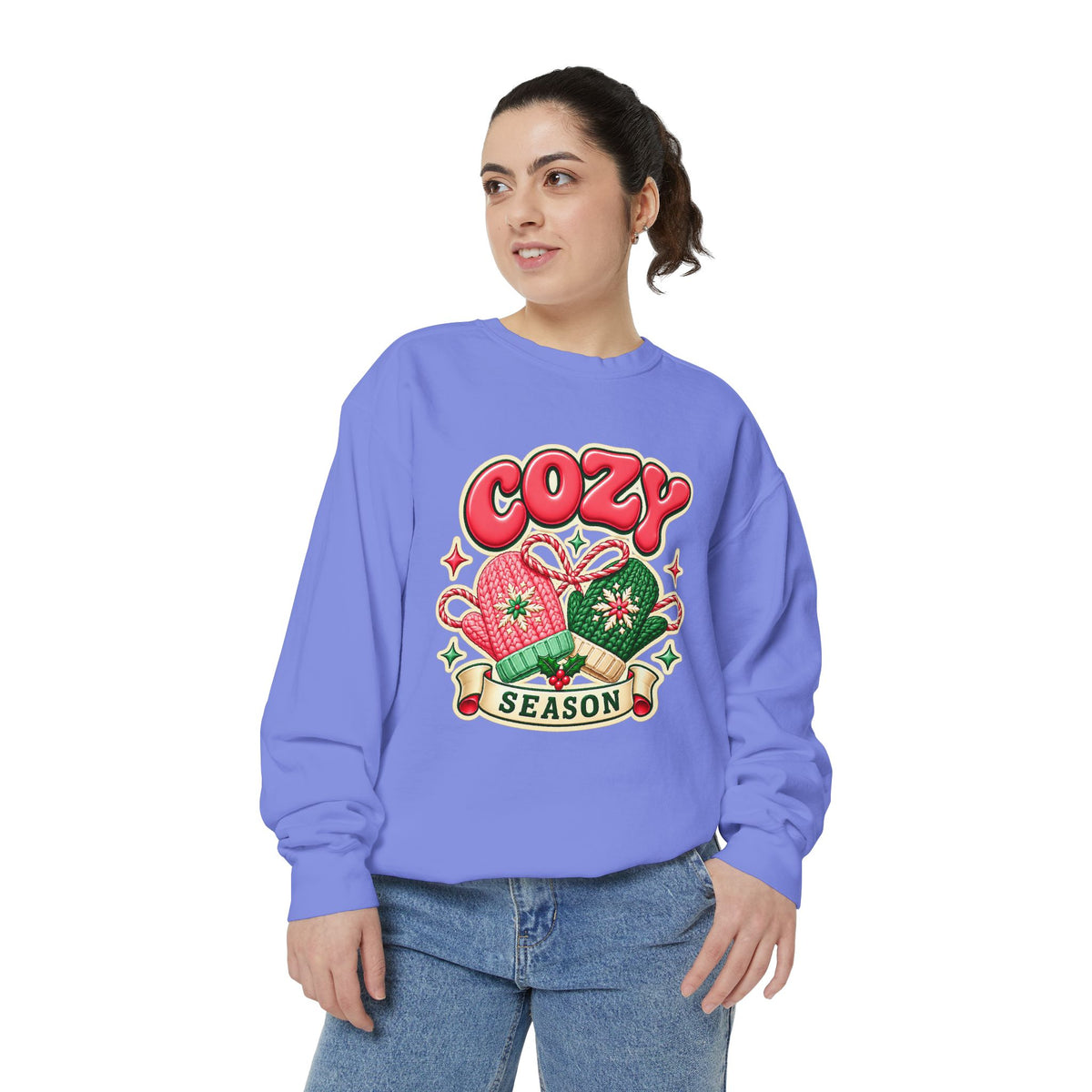 Cozy Season Christmas Sweatshirt 🧤🎄☕️