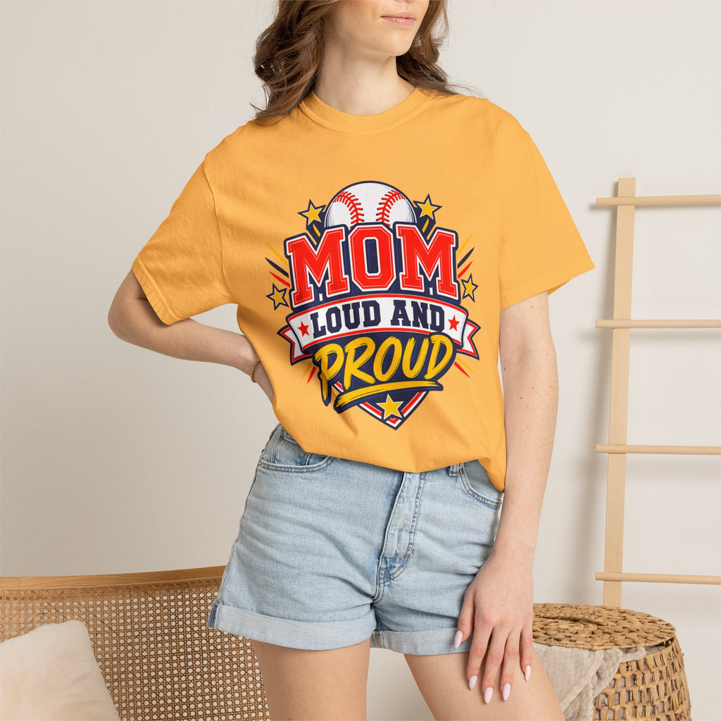 Baseball Mom Loud and Proud Comfort Colors® Tee ⚾️💙