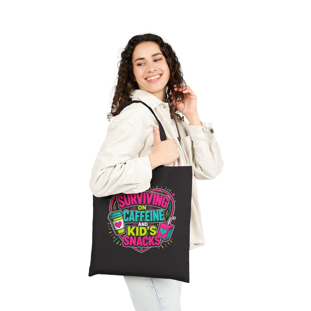Surviving on Caffeine and Kid's Snacks - Canvas Tote Bag