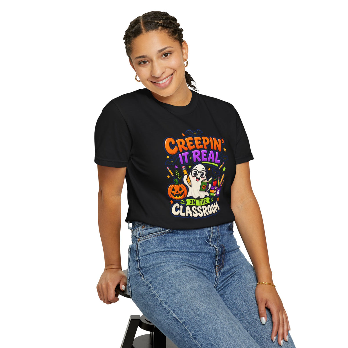 Creepin' It Real in the Classroom Halloween T-Shirt