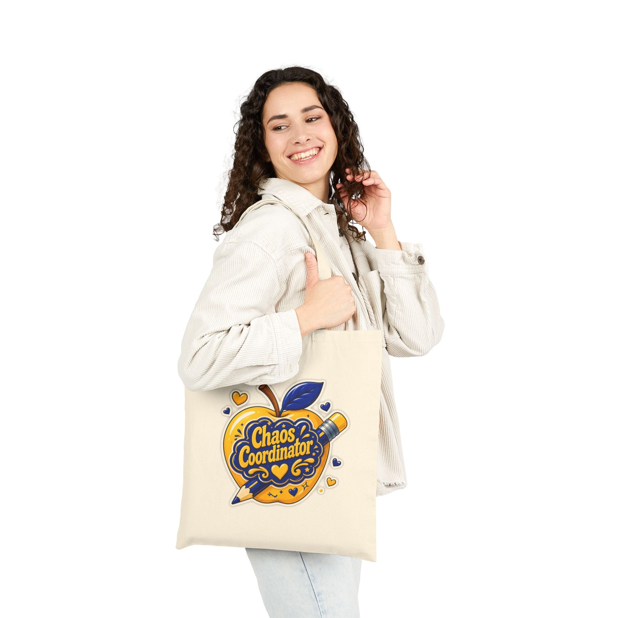 Chaos Coordinator -  Cute Apple Canvas Tote Bag