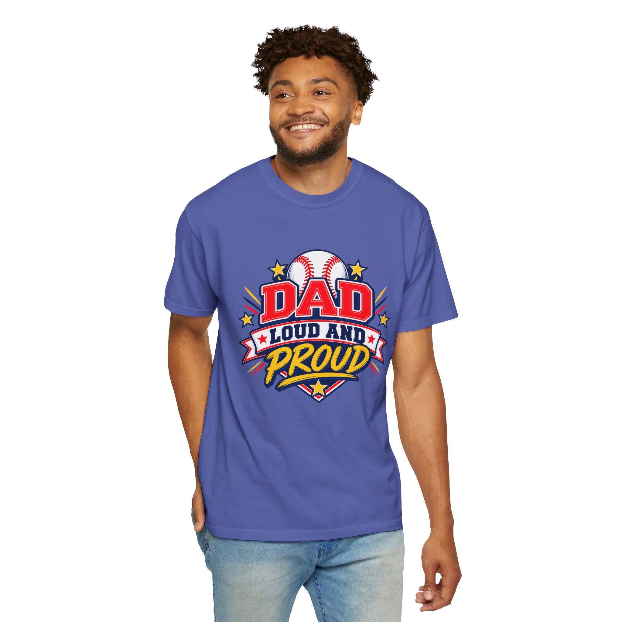 Baseball Dad Loud and Proud Comfort Colors® Tee ⚾️⭐