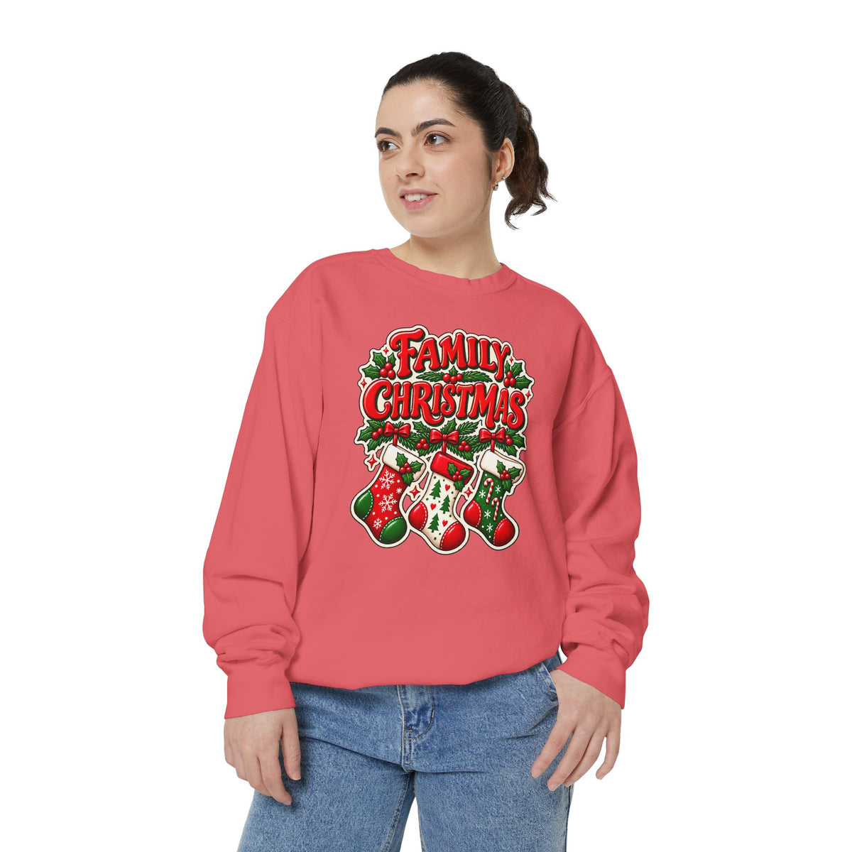 Family Christmas Stocking Holiday Sweatshirt