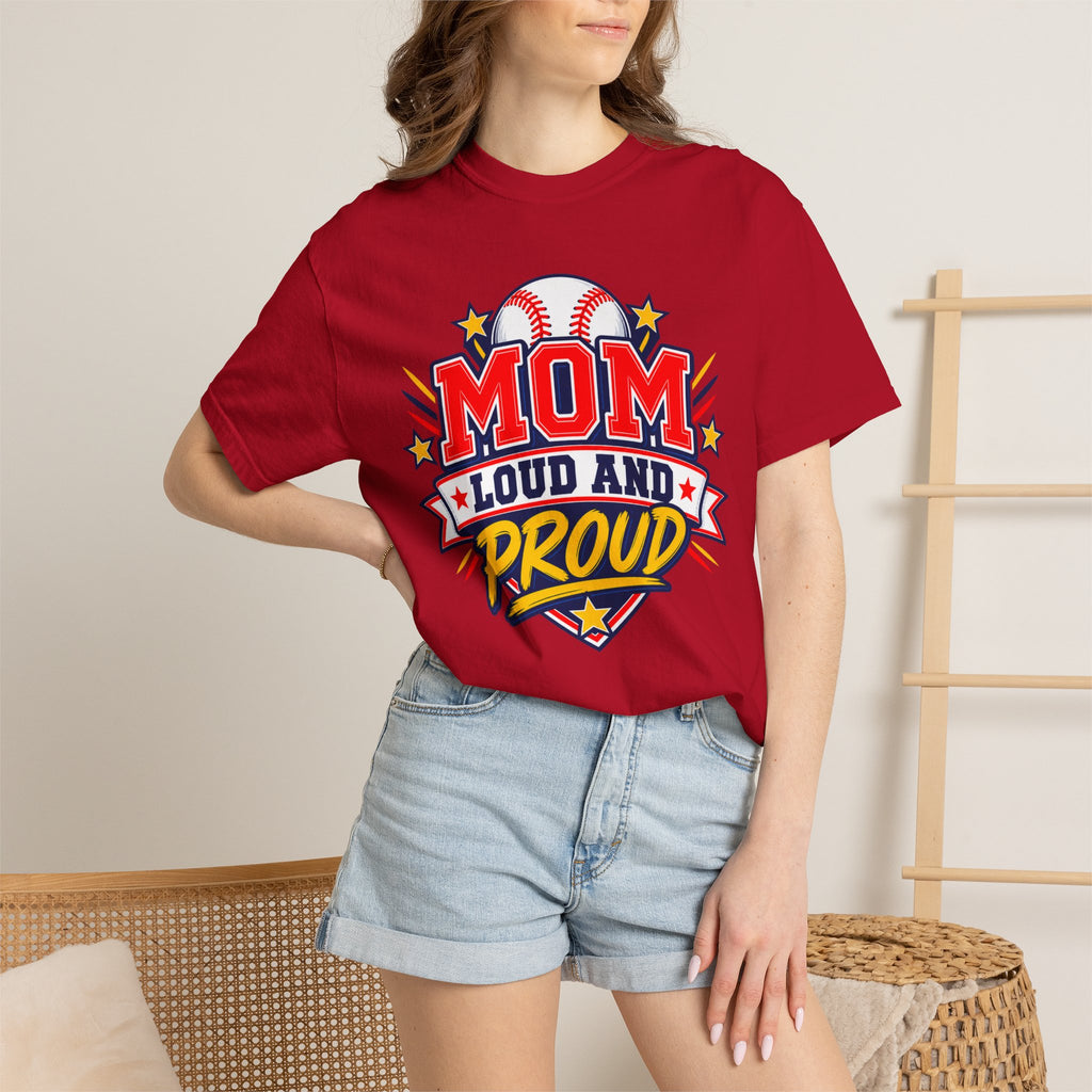 Baseball Mom Loud and Proud Comfort Colors® Tee ⚾️💙