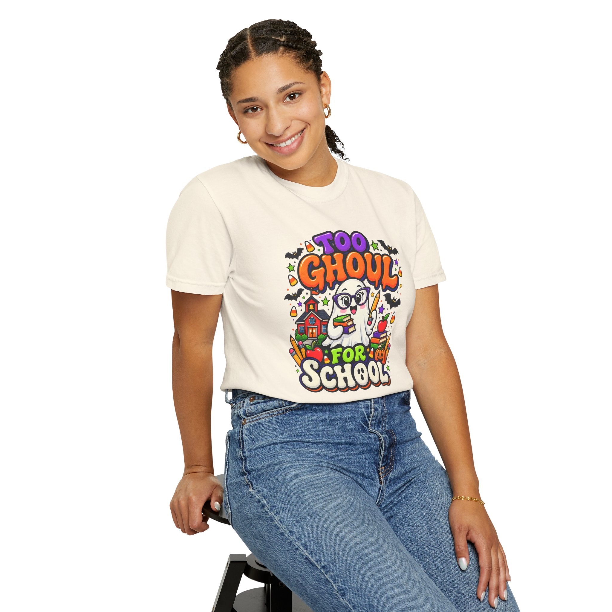 Too Ghoul for School T-Shirt — Cute Halloween Ghost Back-to-School Tee