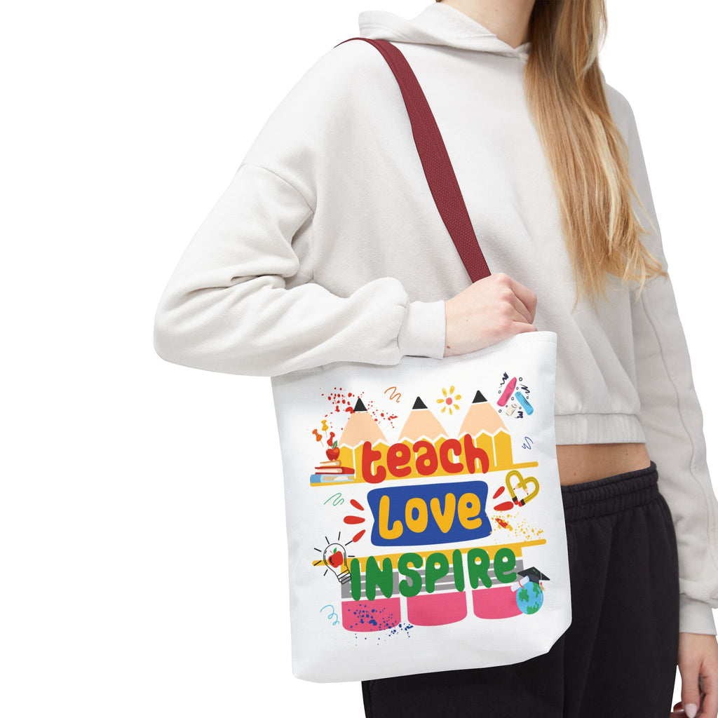 Teach Love Inspire - Double-Sided Teacher Tote Bag