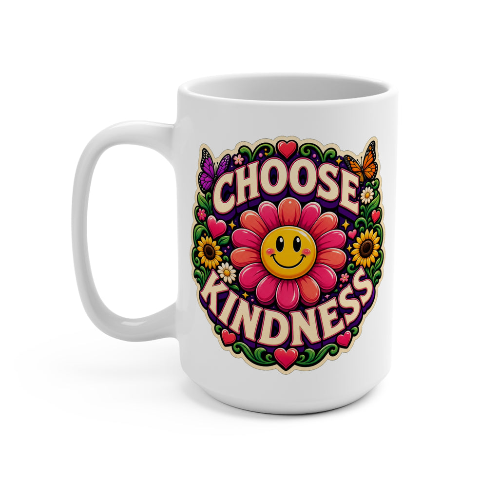 Choose Kindness Mug - Inspirational Coffee Cup - Positive Gift for Teachers, Students, Coworkers, Women and Everyday Encouragement