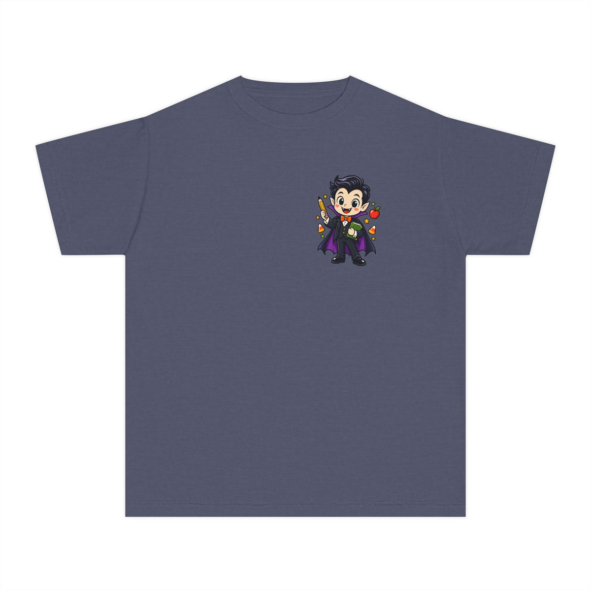 Vampire Trick-or-Treat Kids Tee — Cute Cartoon Vampire Halloween Shirt
