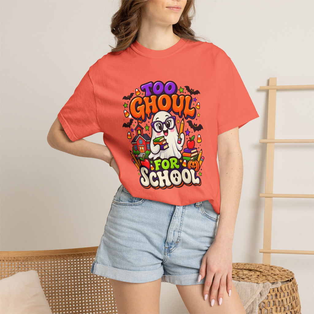 Too Ghoul for School T-Shirt — Cute Halloween Ghost Back-to-School Tee