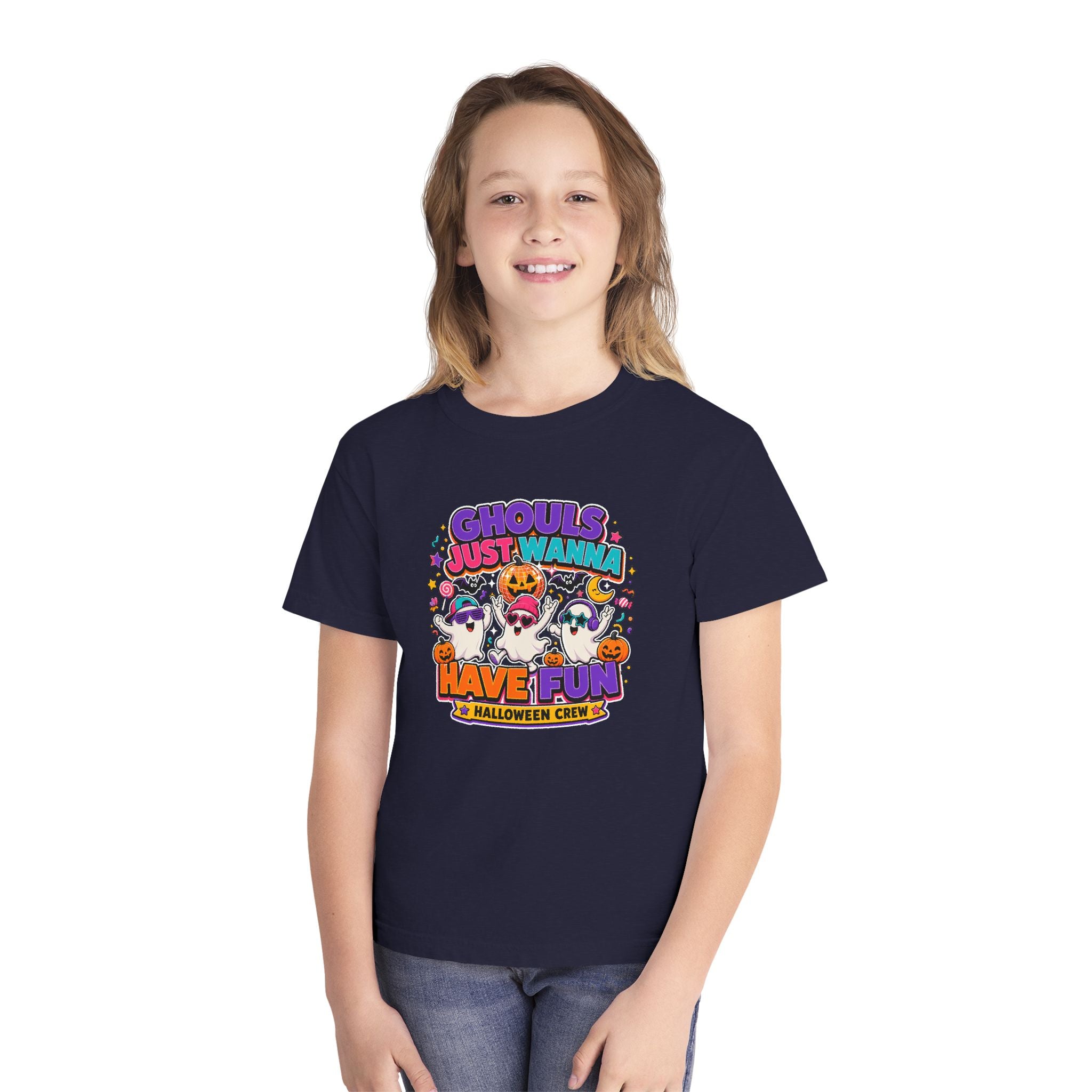 Ghouls Just Wanna Have Fun Youth Halloween Tee 🎃👻