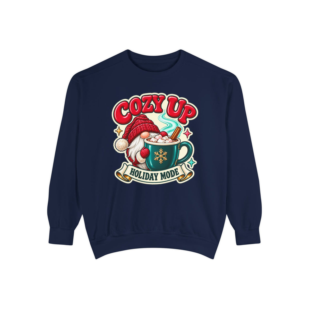 Cozy Up Christmas Mode Gnome Cocoa Sweatshirt