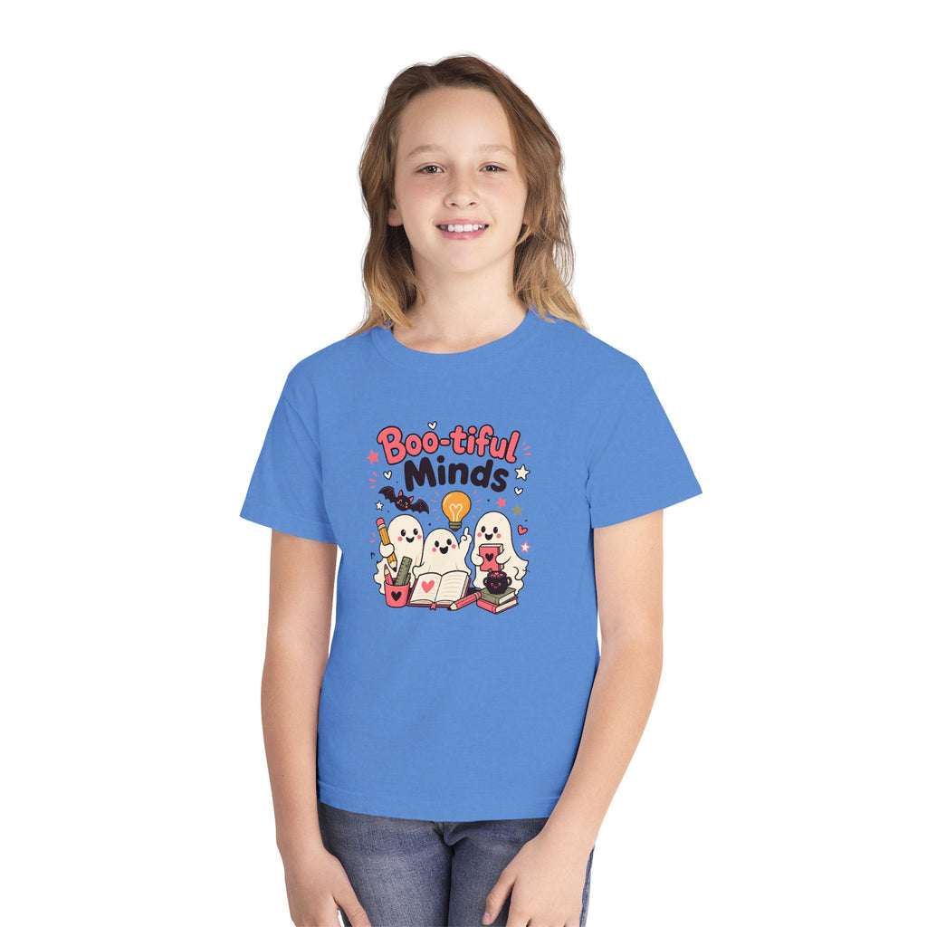 Boo-tiful Minds Youth Halloween Learning Tee 👻💡