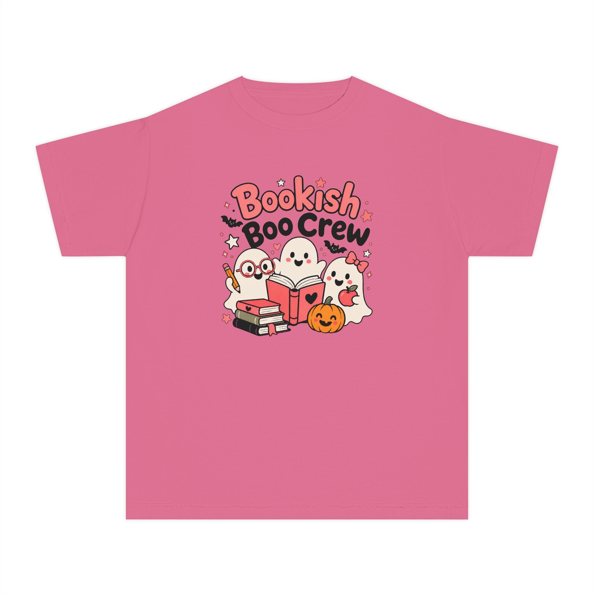 Bookish Boo Crew Youth Halloween Tee 📚👻