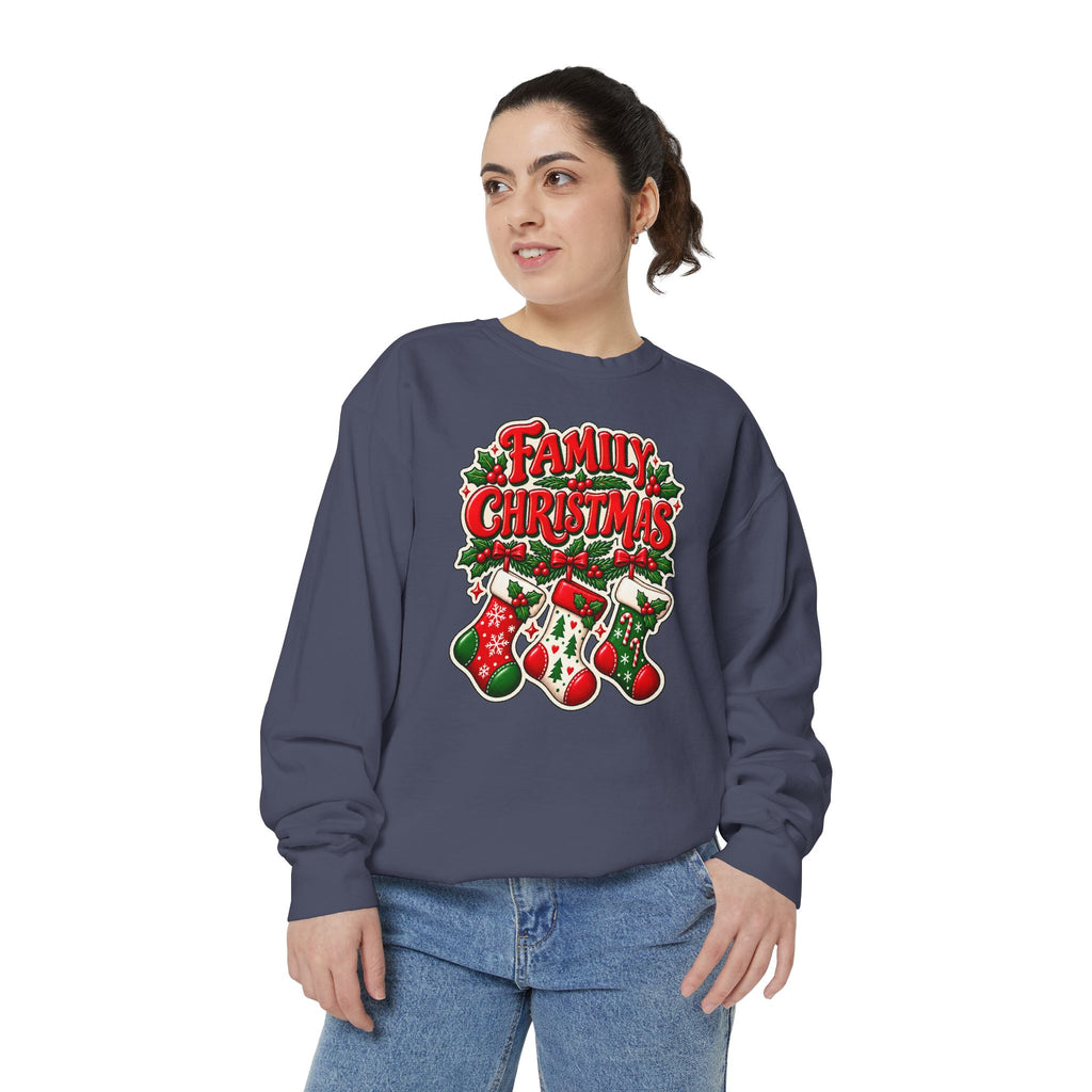Family Christmas Stocking Holiday Sweatshirt