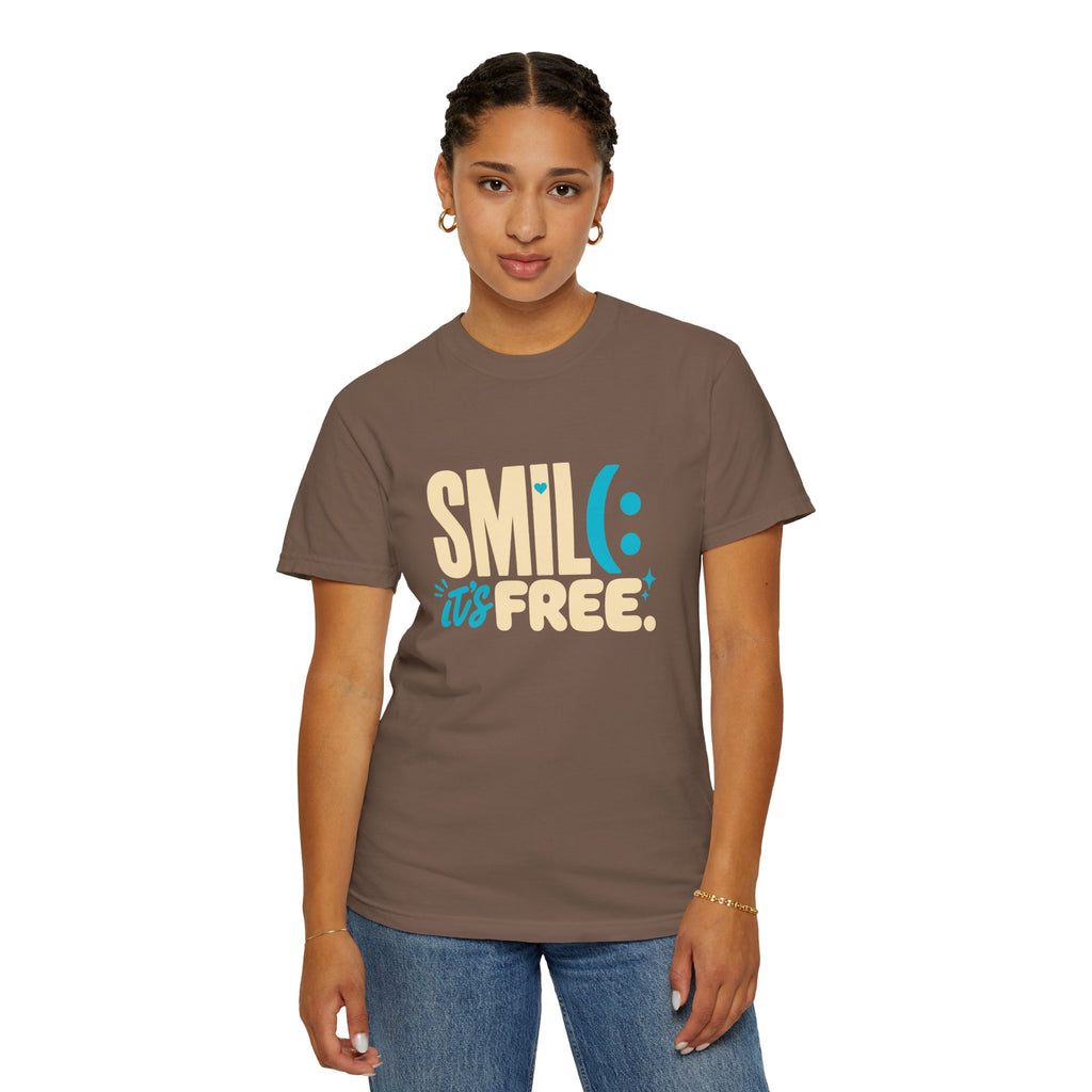SMIL(: It’s Free Garment-Dyed Graphic Tee