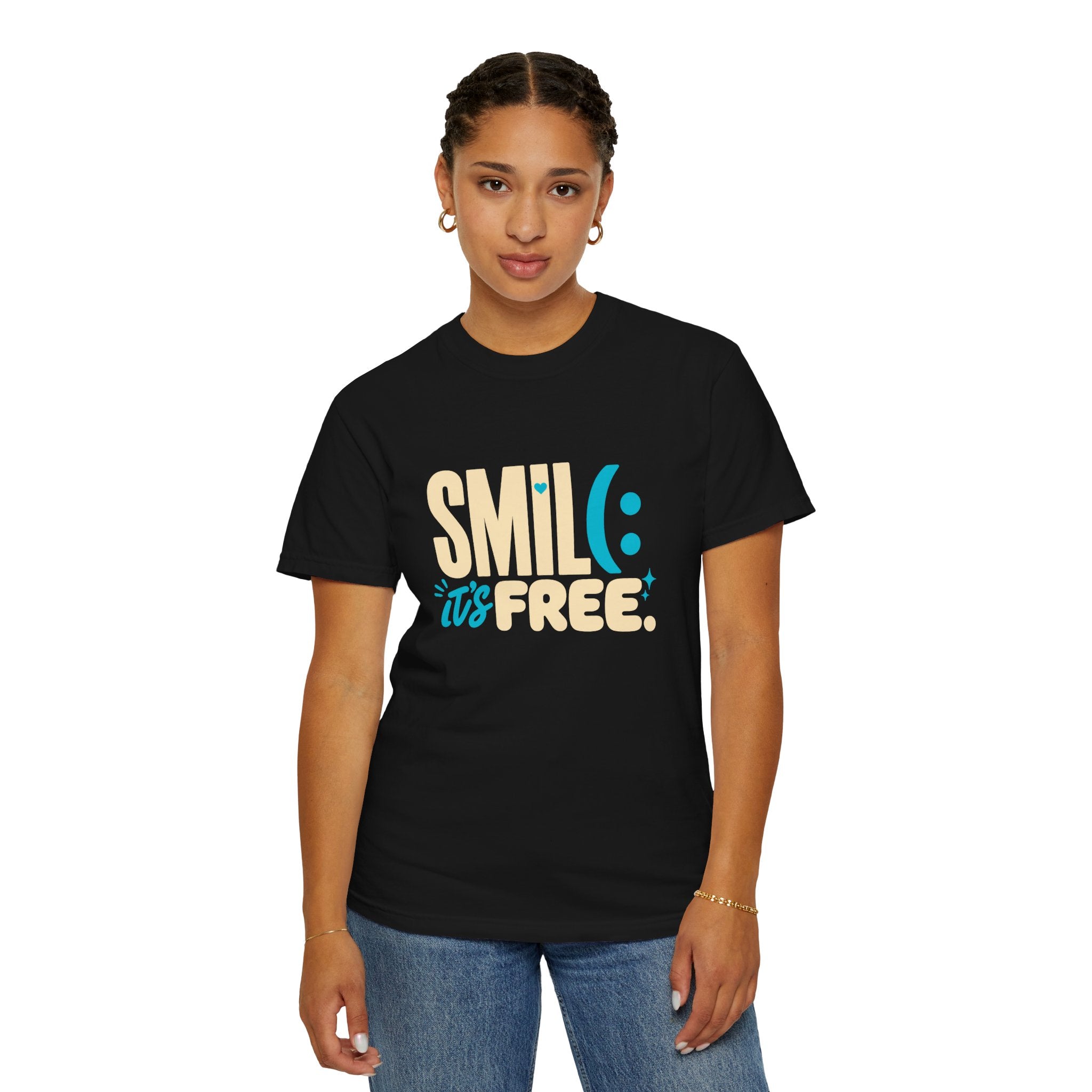 SMIL(: It’s Free Garment-Dyed Graphic Tee