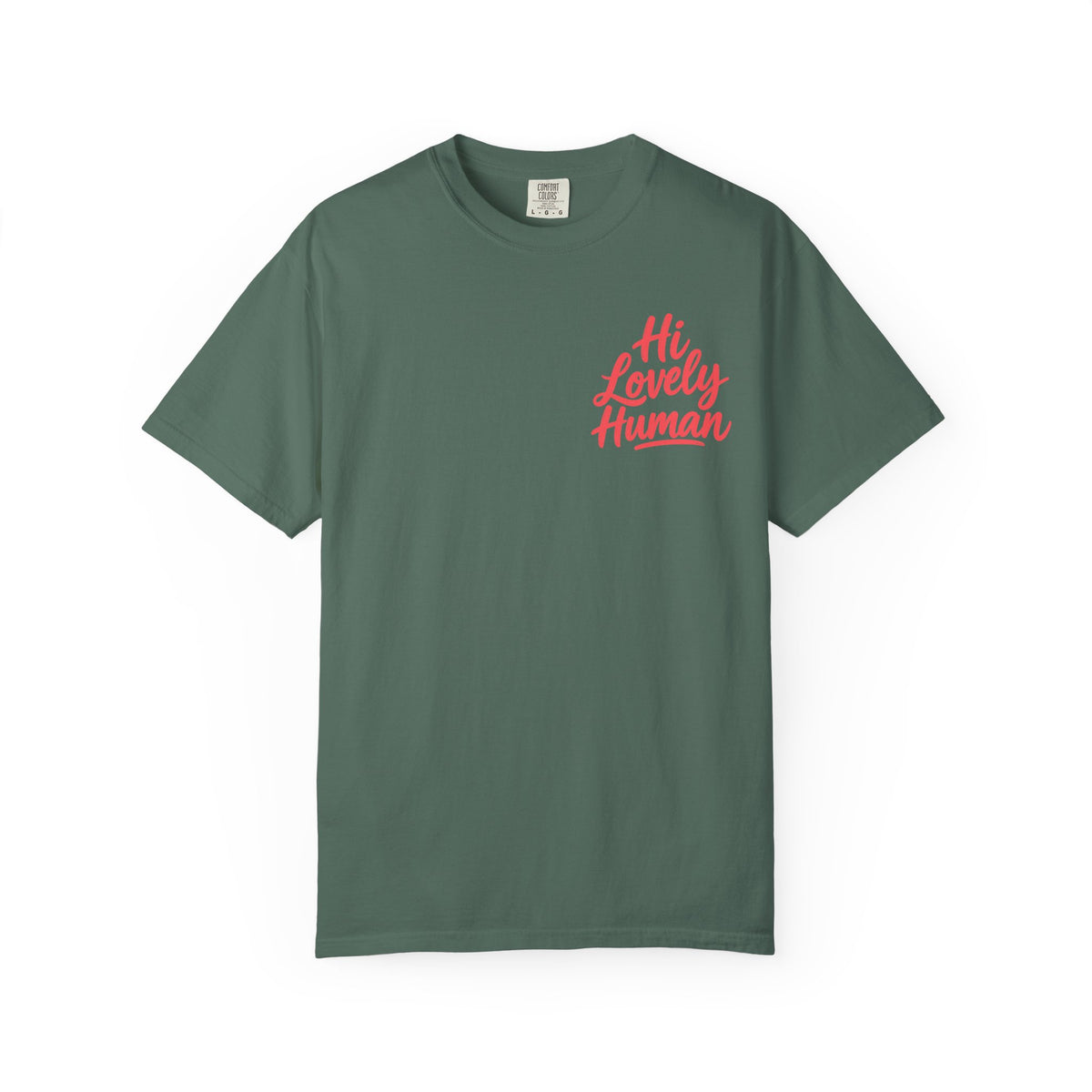 Hi Lovely Human Navy Garment-Dyed Comfort Colors® T-Shirt