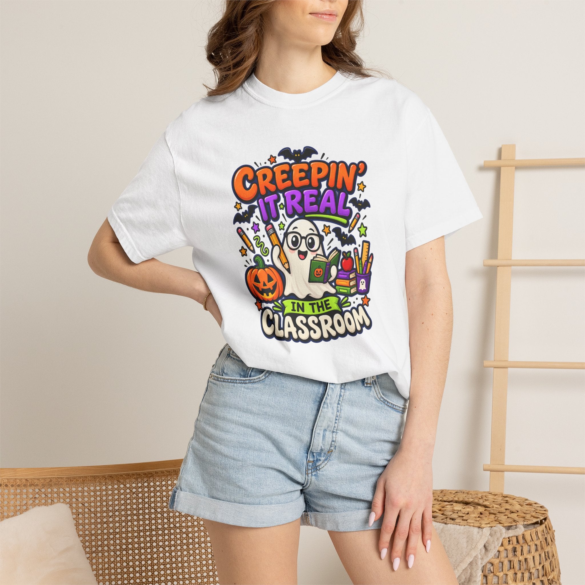 Creepin' It Real in the Classroom Halloween T-Shirt