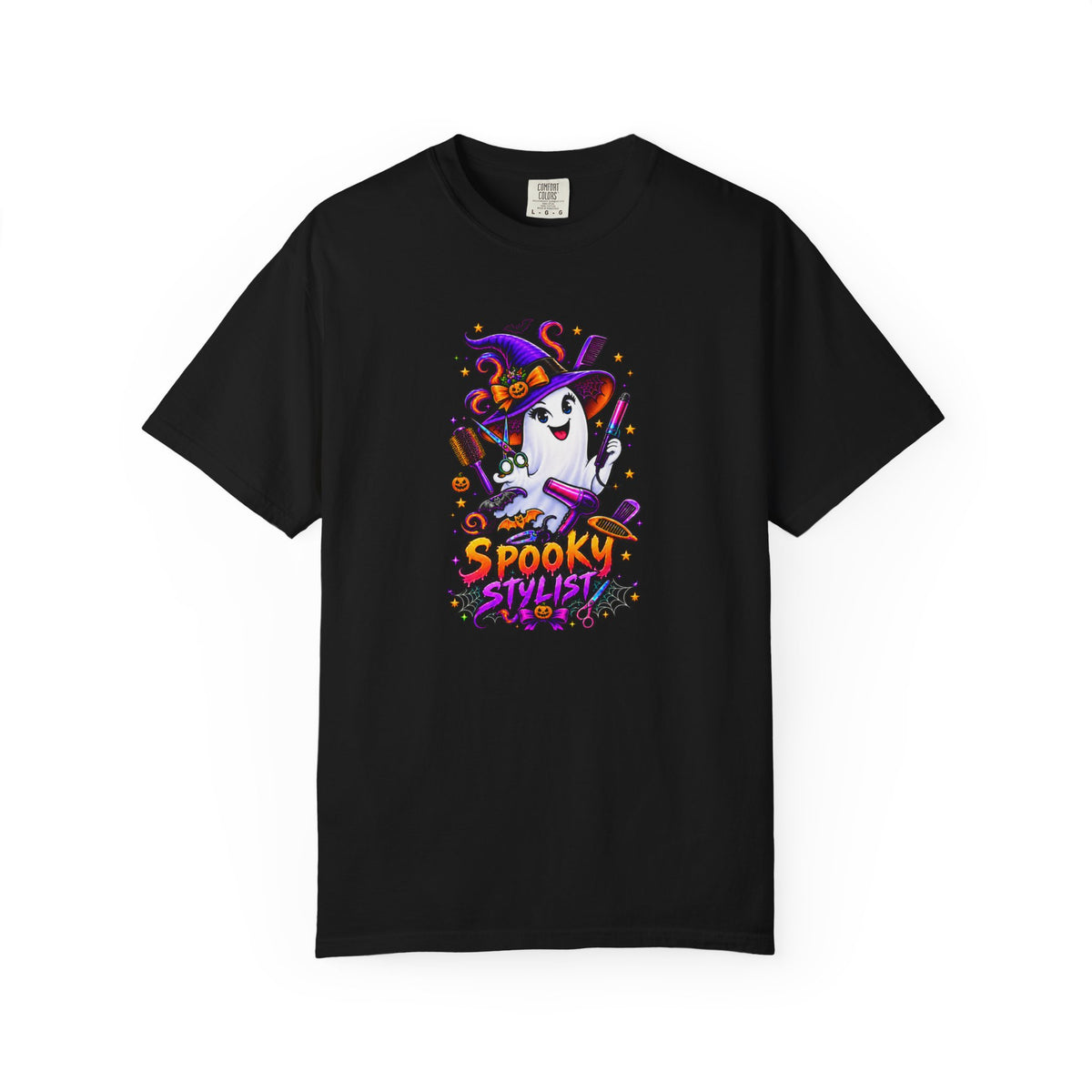 Spooky Stylist Halloween Tee – Adult Unisex Beauty Salon Party Shirt