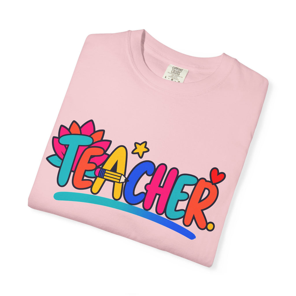 Colorful Teacher Comfort Colors® Heavyweight Tee 🍎✏️