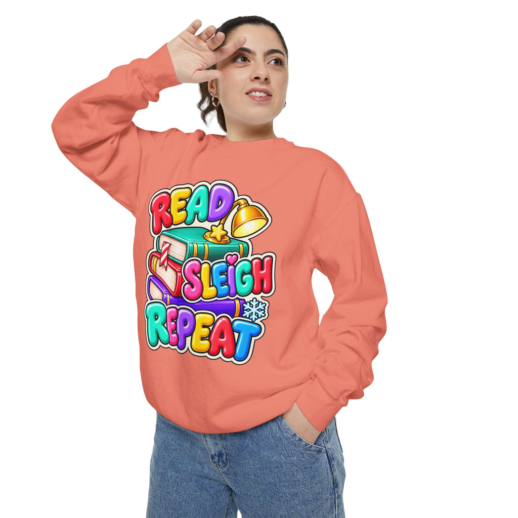 Read, Sleigh, Repeat Christmas Sweatshirt 📚🔔❄️