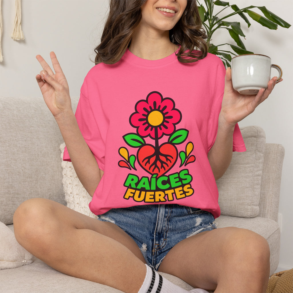 Raíces Fuertes Latino Heritage Heavyweight Tee 🌺❤️