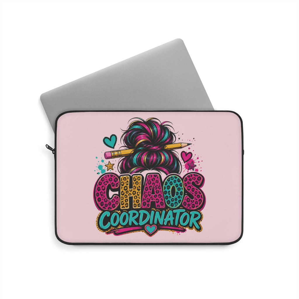 Chaos Coordinator - Pastel Blush Pink Laptop and iPad Sleeve