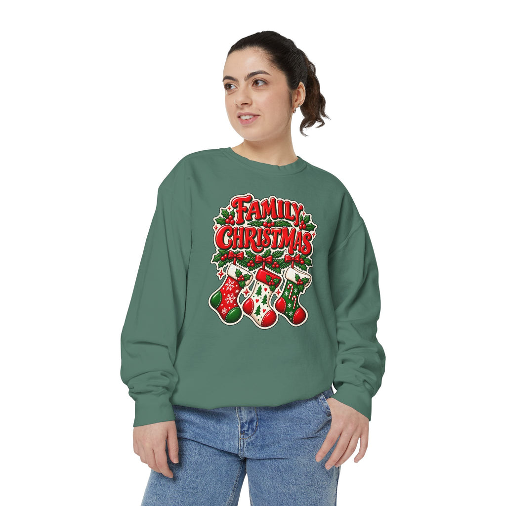 Family Christmas Stocking Holiday Sweatshirt