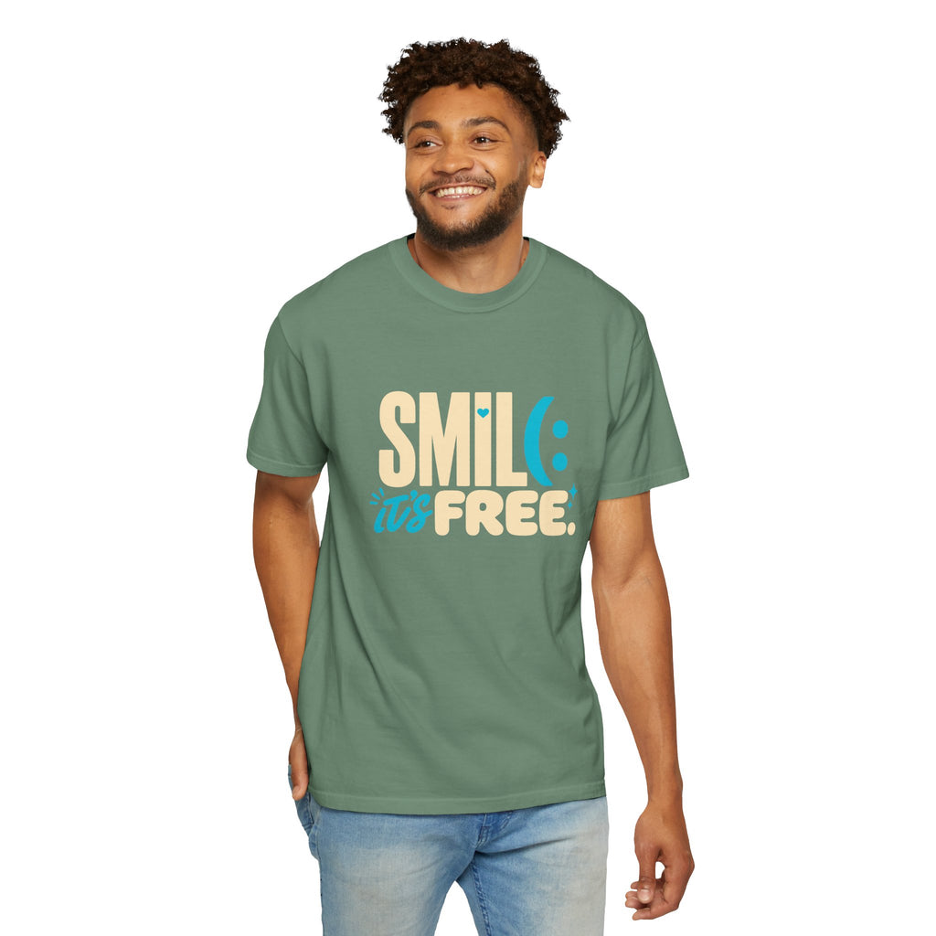 SMIL(: It’s Free Garment-Dyed Graphic Tee