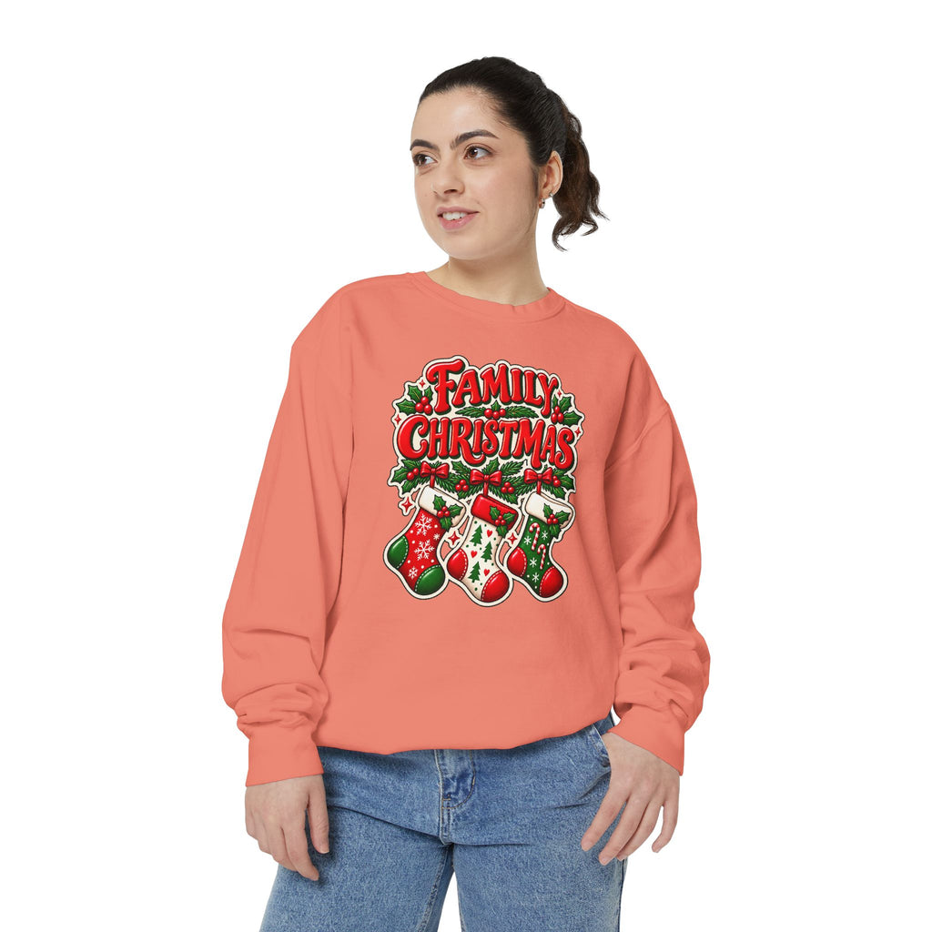 Family Christmas Stocking Holiday Sweatshirt