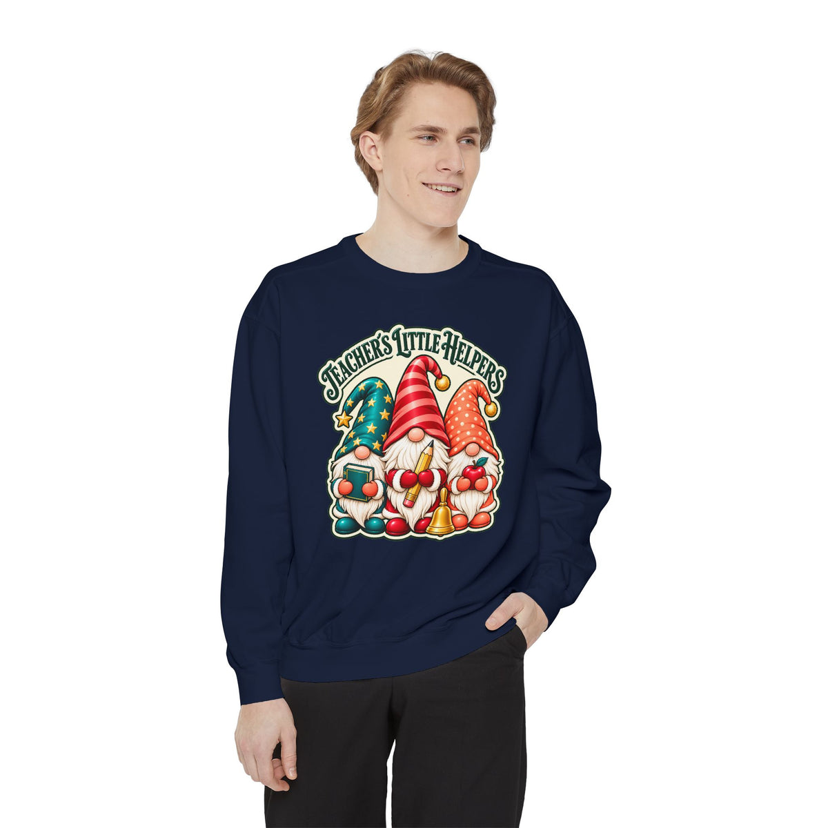 Teachers Little Helpers Gnome Christmas Sweatshirt