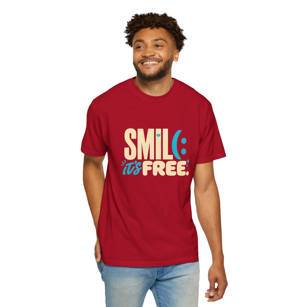 SMIL(: It’s Free Garment-Dyed Graphic Tee