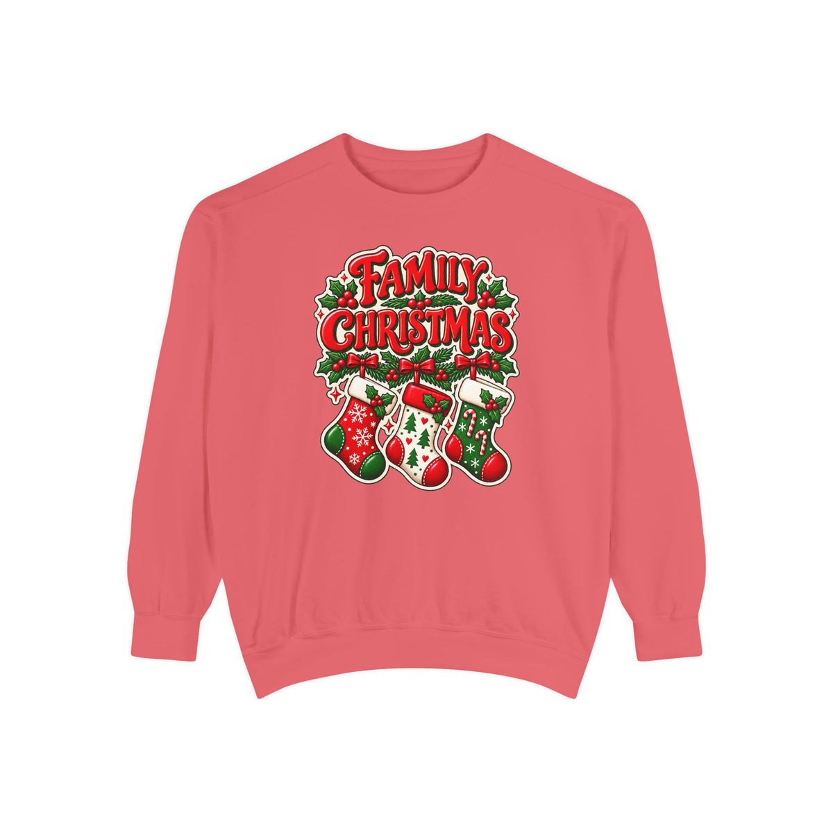 Family Christmas Stocking Holiday Sweatshirt