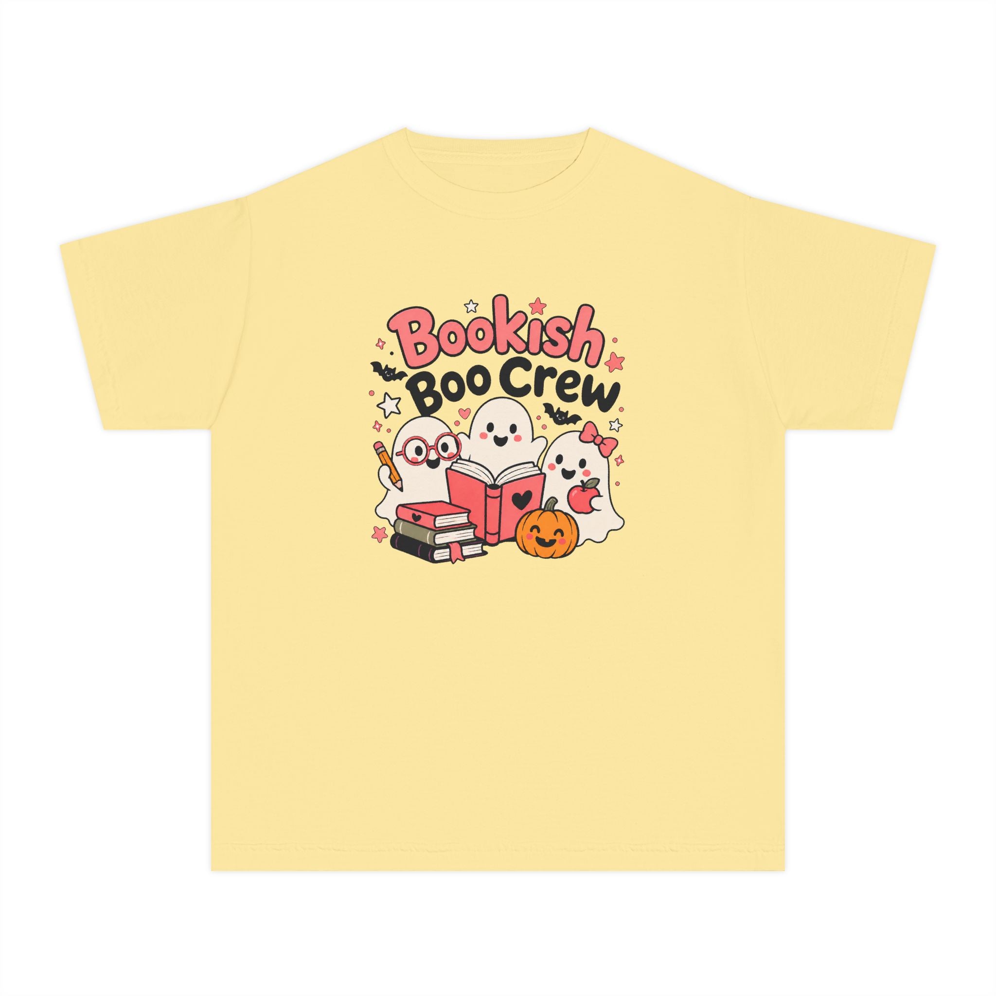 Bookish Boo Crew Youth Halloween Tee 📚👻