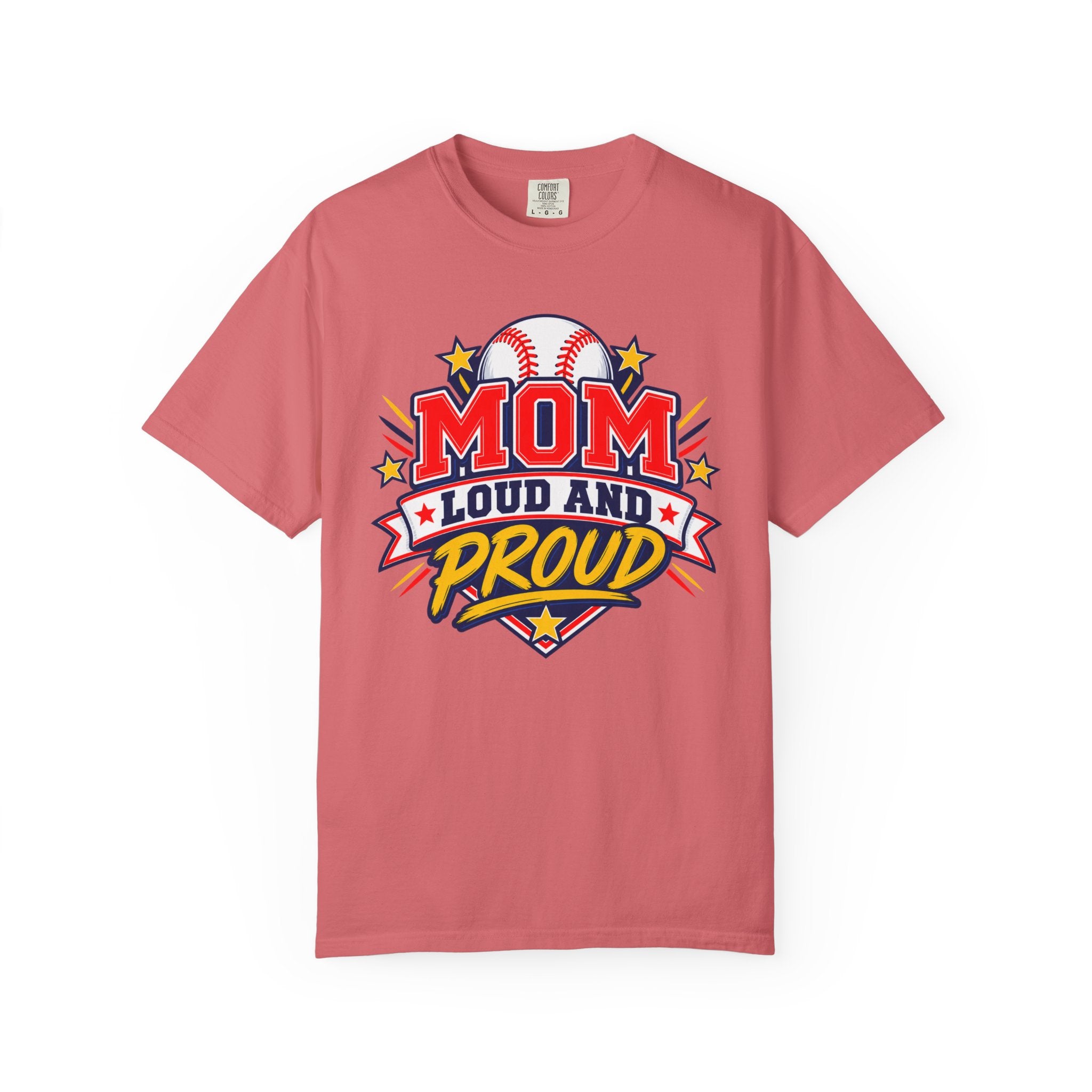 Baseball Mom Loud and Proud Comfort Colors® Tee ⚾️💙