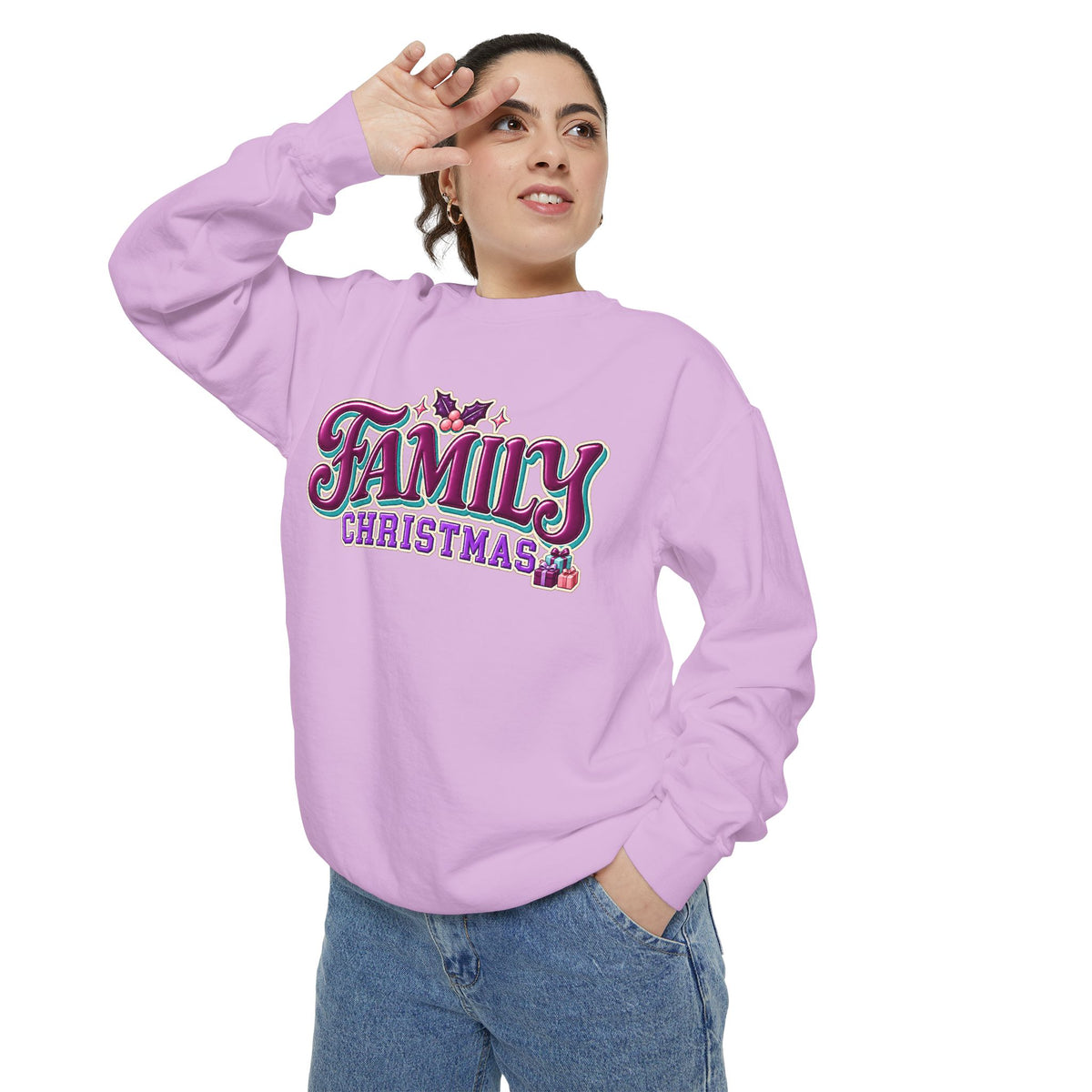Family Christmas Retro Holiday Sweatshirt
