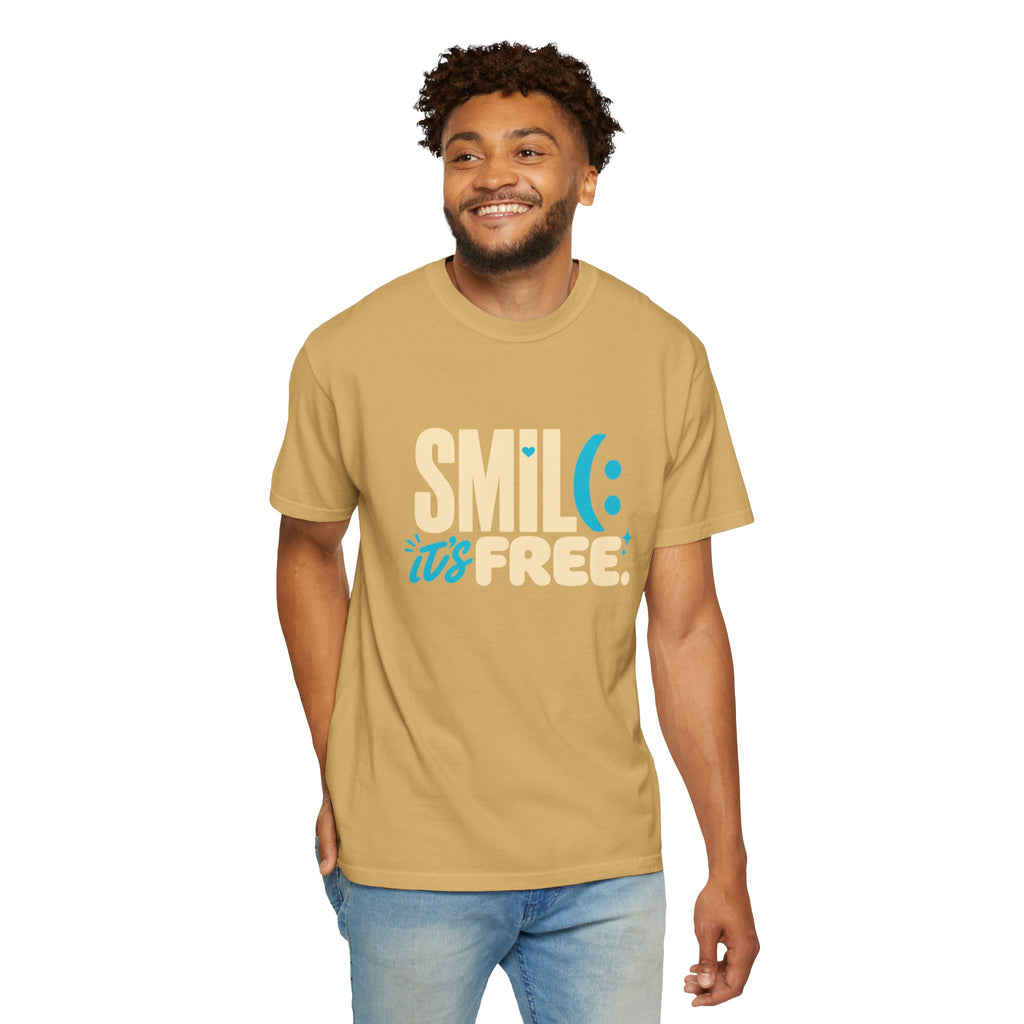 SMIL(: It’s Free Garment-Dyed Graphic Tee