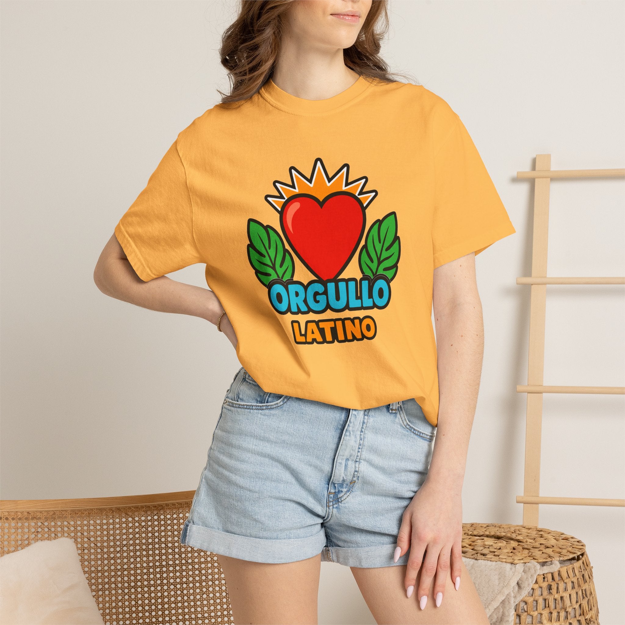 Orgullo Latino Heritage Heavyweight Tee ❤️🌿