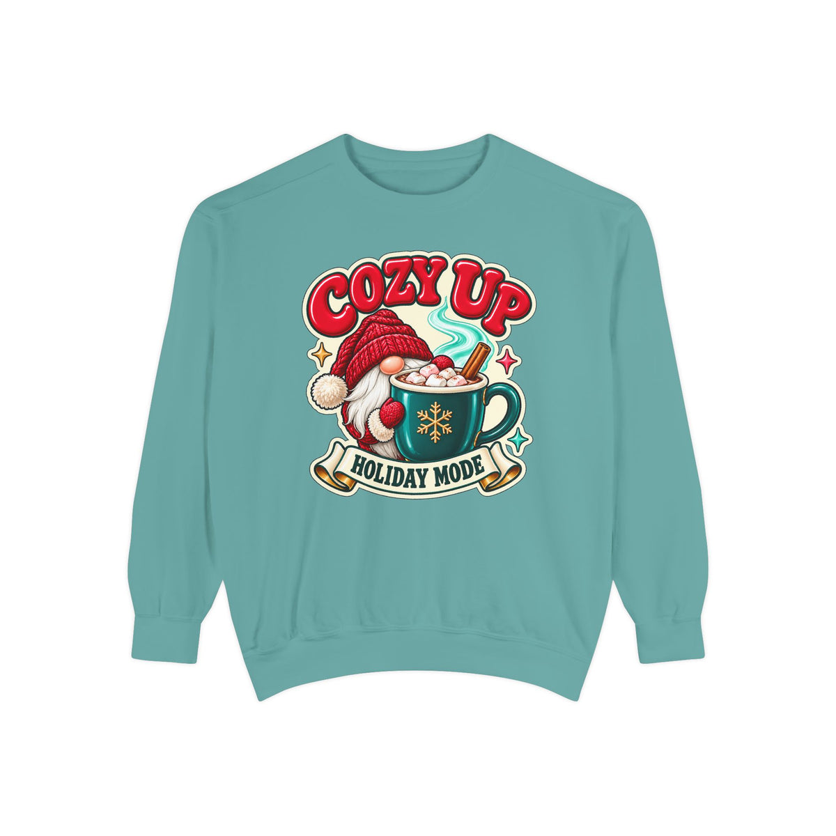 Cozy Up Christmas Mode Gnome Cocoa Sweatshirt