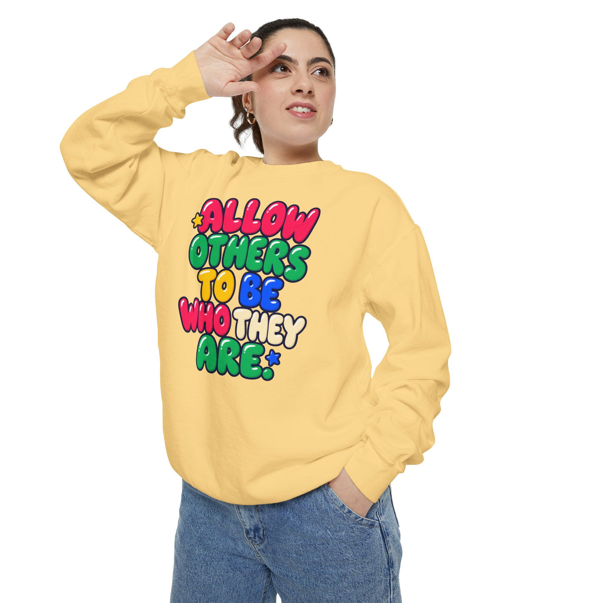 Allow Others to Be Who They Are Sweatshirt | Kindness & Acceptance Crewneck 🌼💛