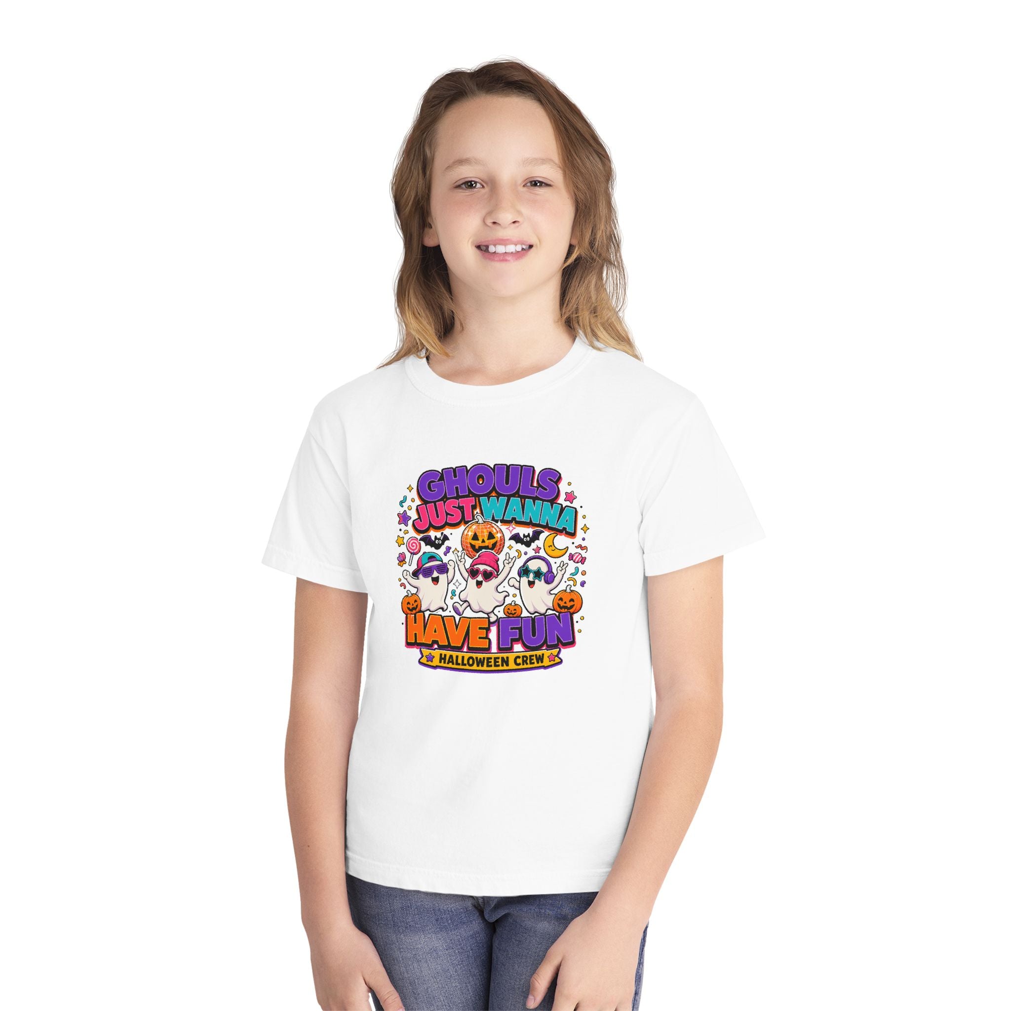 Ghouls Just Wanna Have Fun Youth Halloween Tee 🎃👻