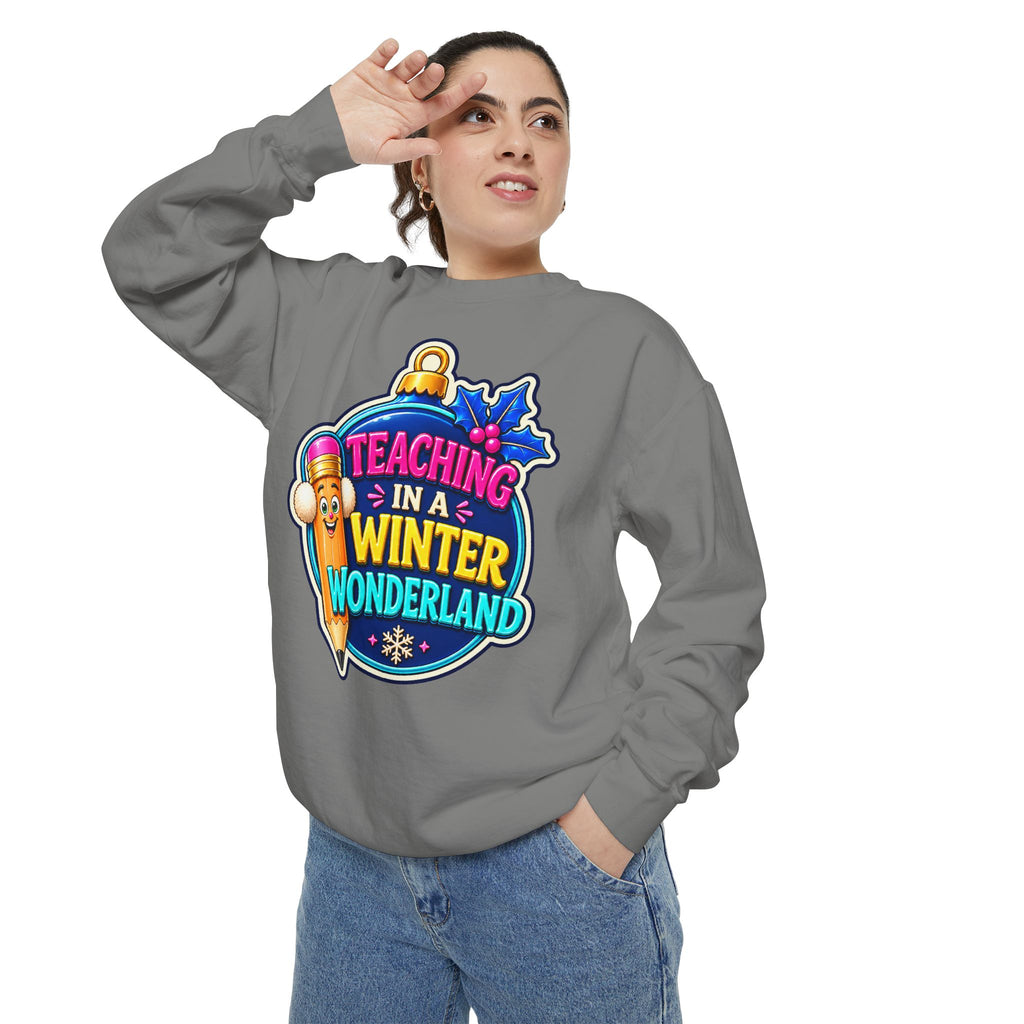 Teaching in a Winter Wonderland Christmas Sweatshirt