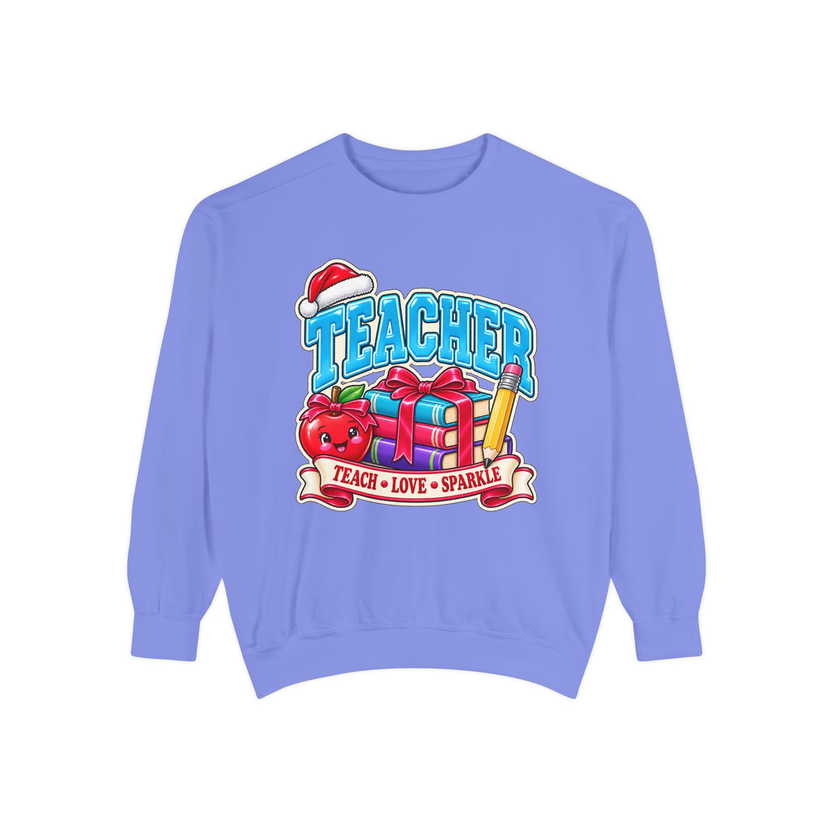 Teach • Love • Sparkle Christmas Teacher Sweatshirt