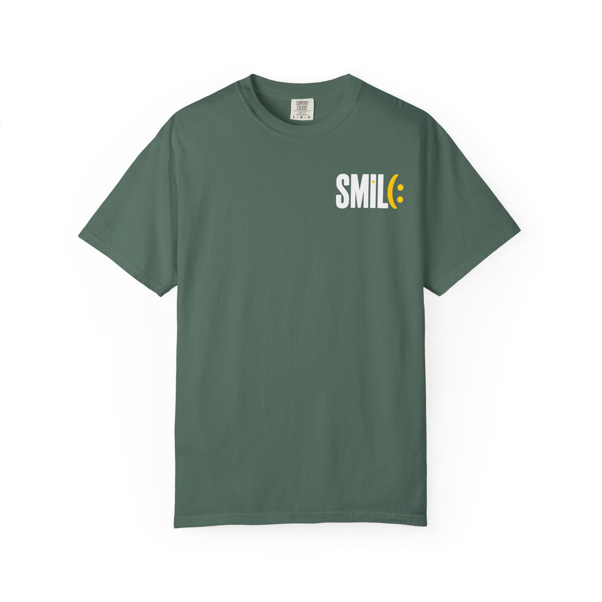 SMILE IT’S FREE! Front-and-Back Garment-Dyed Tee