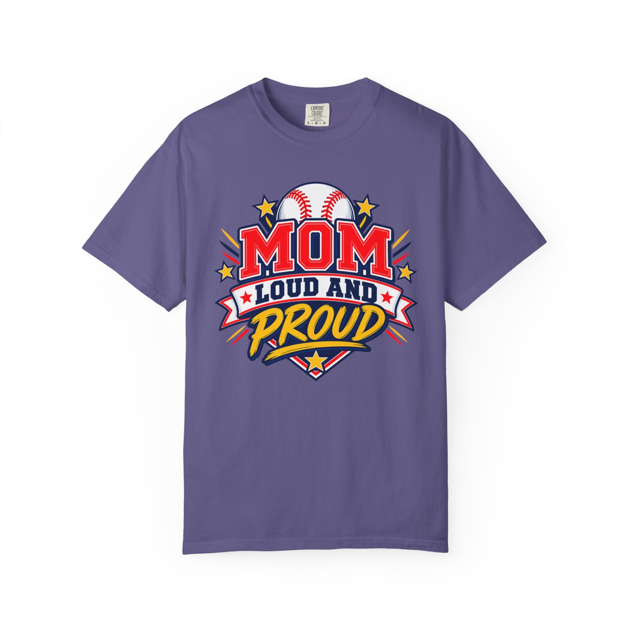 Baseball Mom Loud and Proud Comfort Colors® Tee ⚾️💙