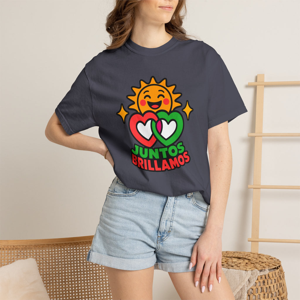 Juntos Brillamos Latino Heritage Heavyweight Tee ☀️❤️