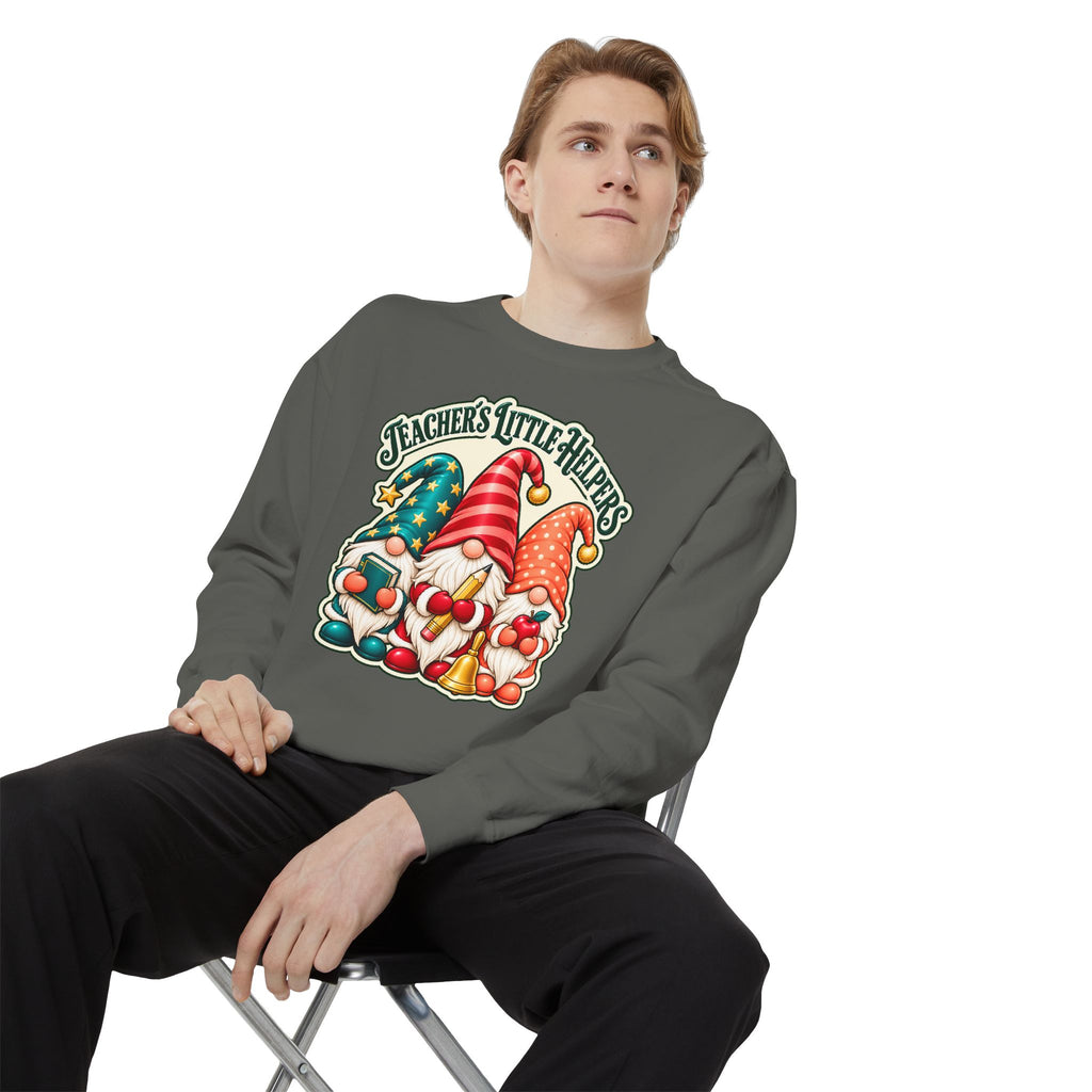 Teachers Little Helpers Gnome Christmas Sweatshirt