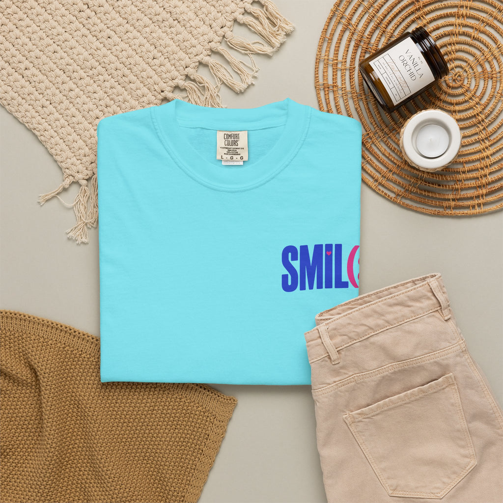 SMIL(: It’s Free Garment-Dyed Graphic Tee