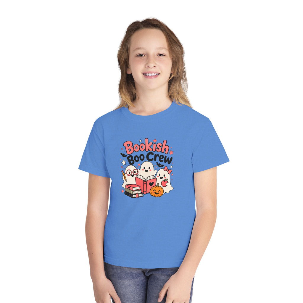 Bookish Boo Crew Youth Halloween Tee 📚👻